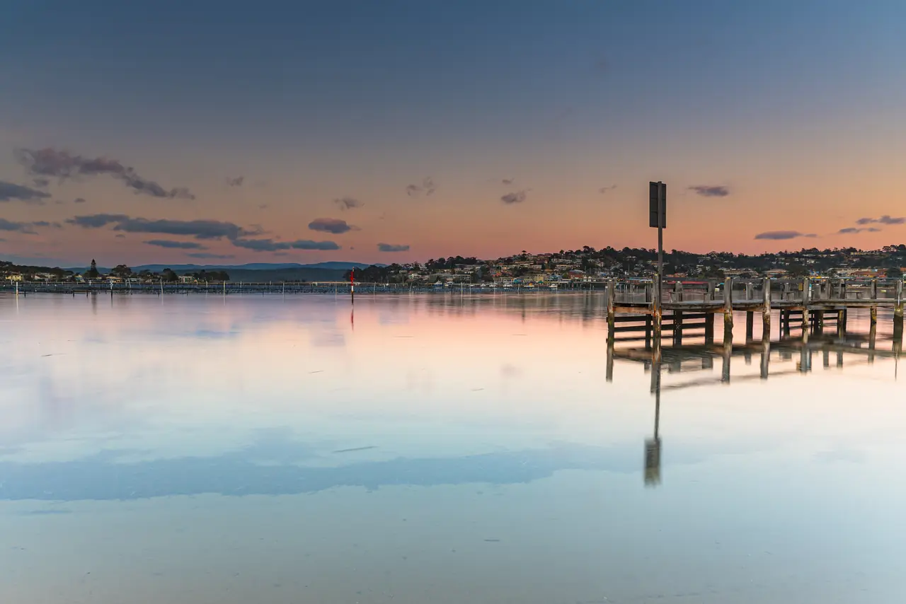Merimbula Lake at sunrise