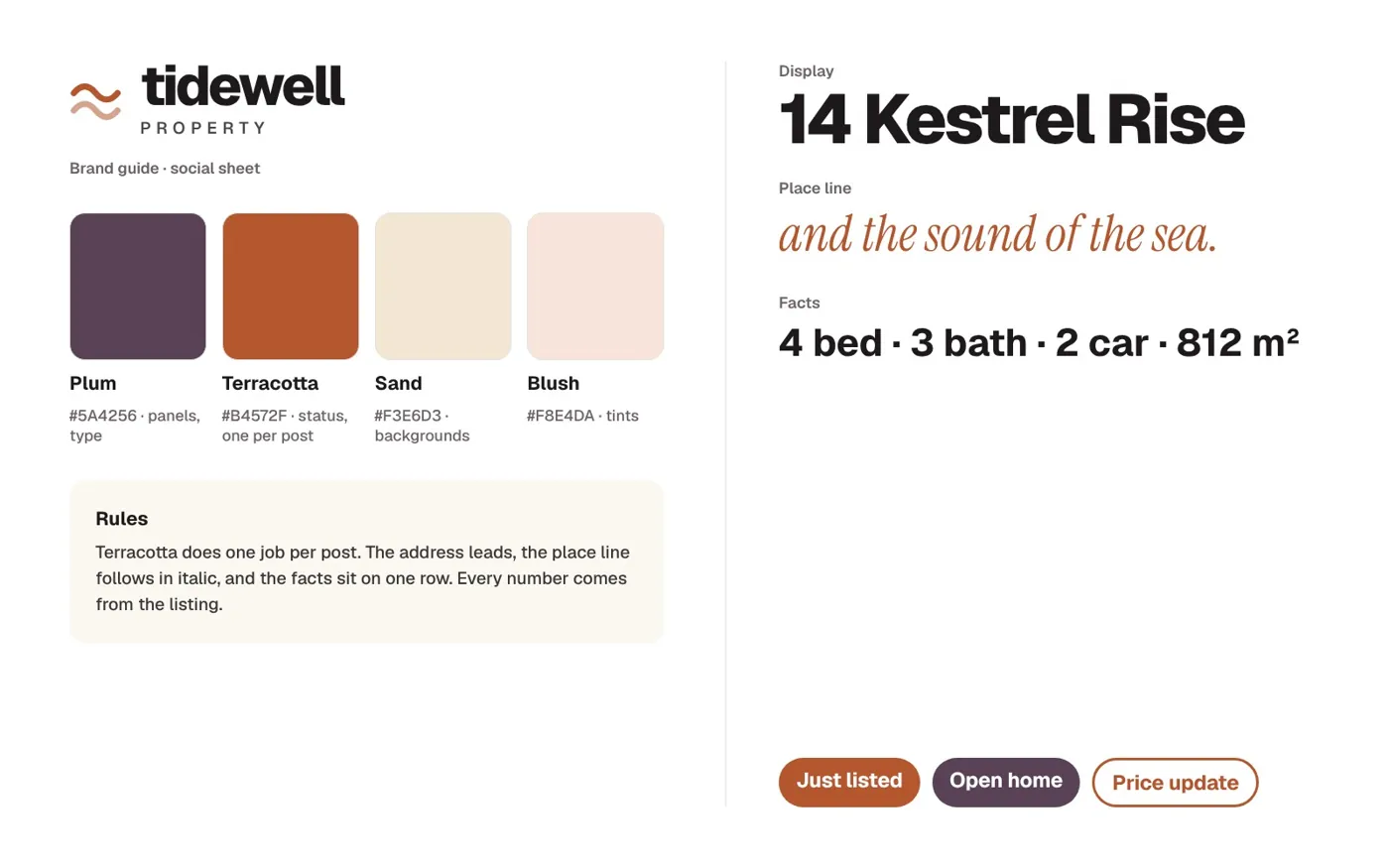 Social brand sheet